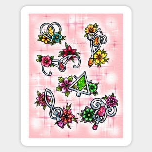 fairy brooches Sticker